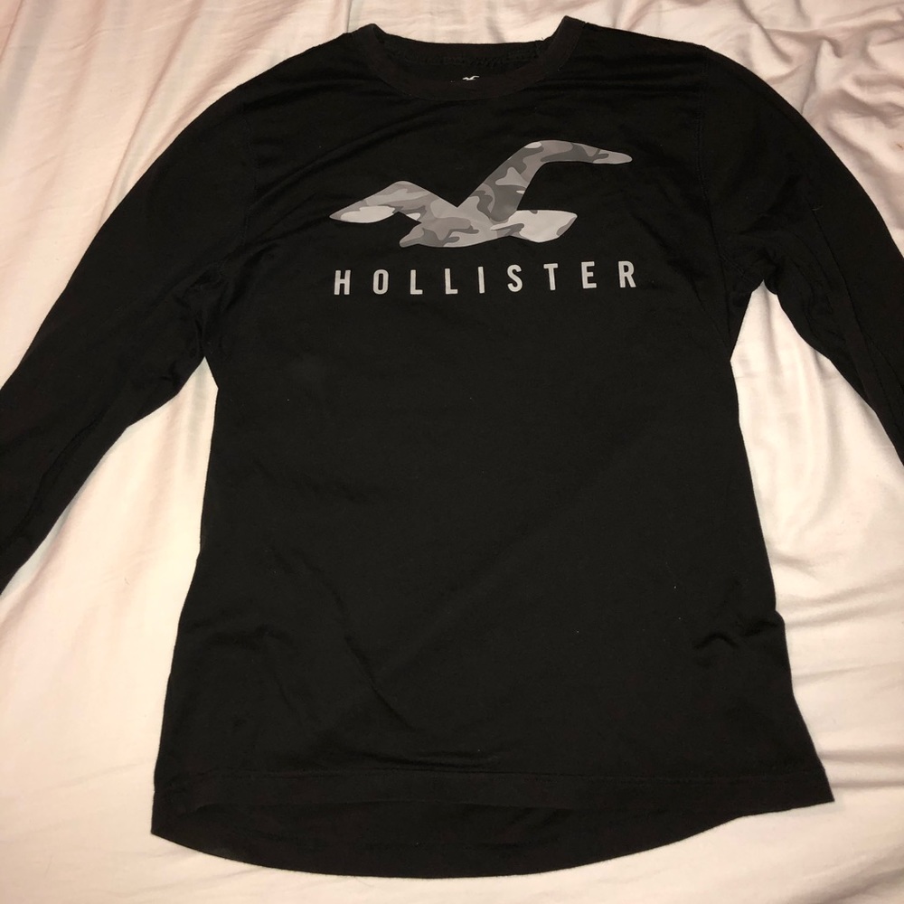 Hollister Long sleeve T shirt Black